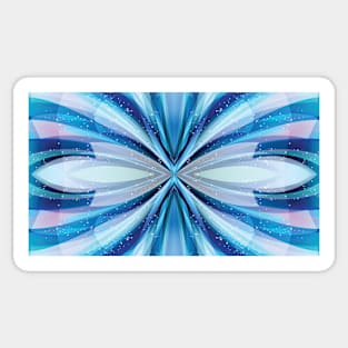 Abstract Blue Sticker